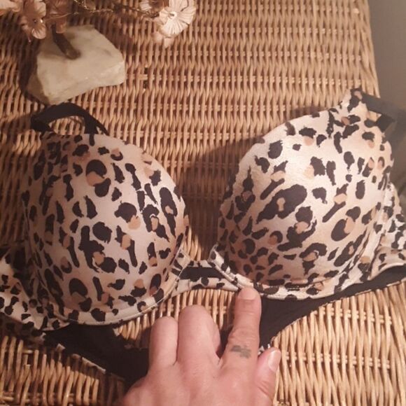 LEOPARD PRINT PUSH UP BRA 34B - Picture 7 of 7